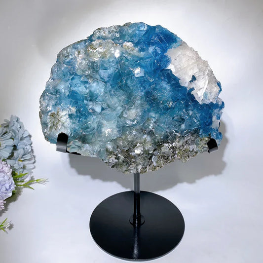 Large Unique Blue Fluorite Specimen Crystal Healing Bulk Wholesale