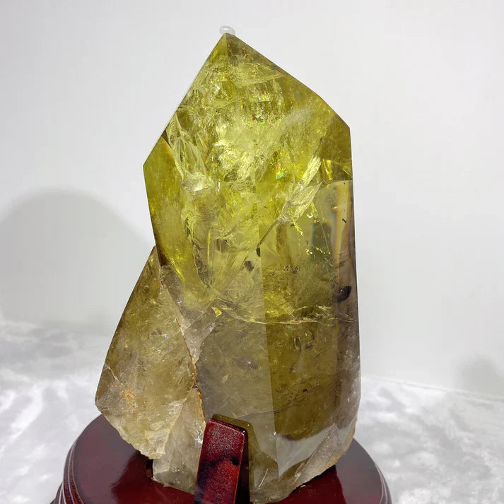 Unique Rainbow Citrine Tower Crystal Healing